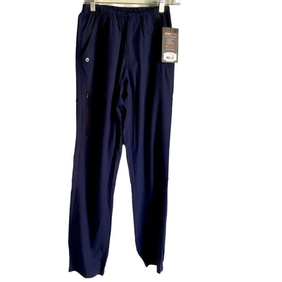 Barco One Men’s Navy Blue Jog Pants Pockets Moisture Wicking XS NEW NWT - Picture 1 of 13